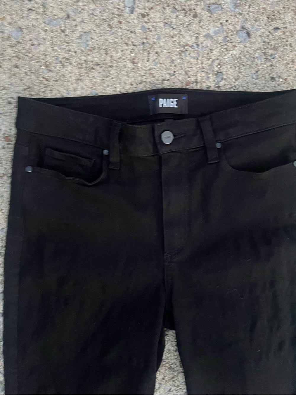 PAIGE Women's Black Skinny Jeans - Picture 3 of 5